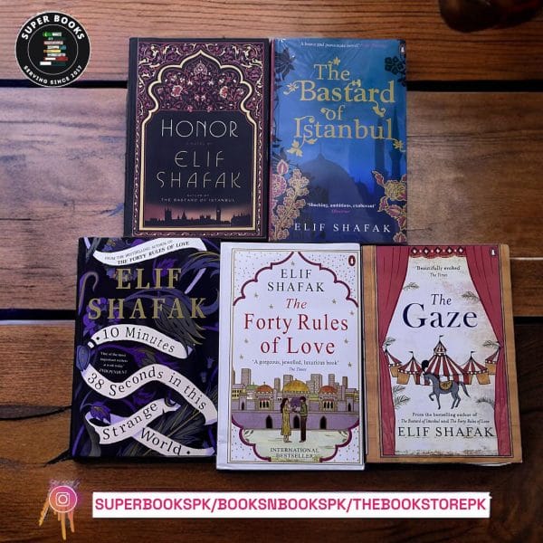 PACK OF 5 BOOKS BY ELIF SHAFAK
