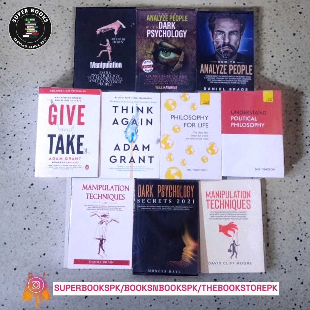 PACK OF 10 PSYCHOLOGY BOOKS - Image 1