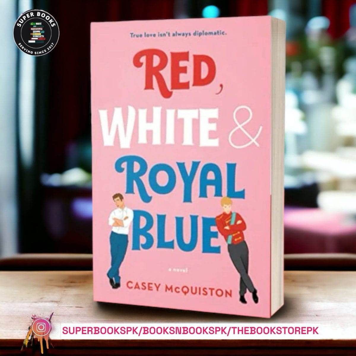 photoroom_20231106_000417.jpeg Red, White & Royal Blue - A Novel By: Casey McQuiston - Image 1