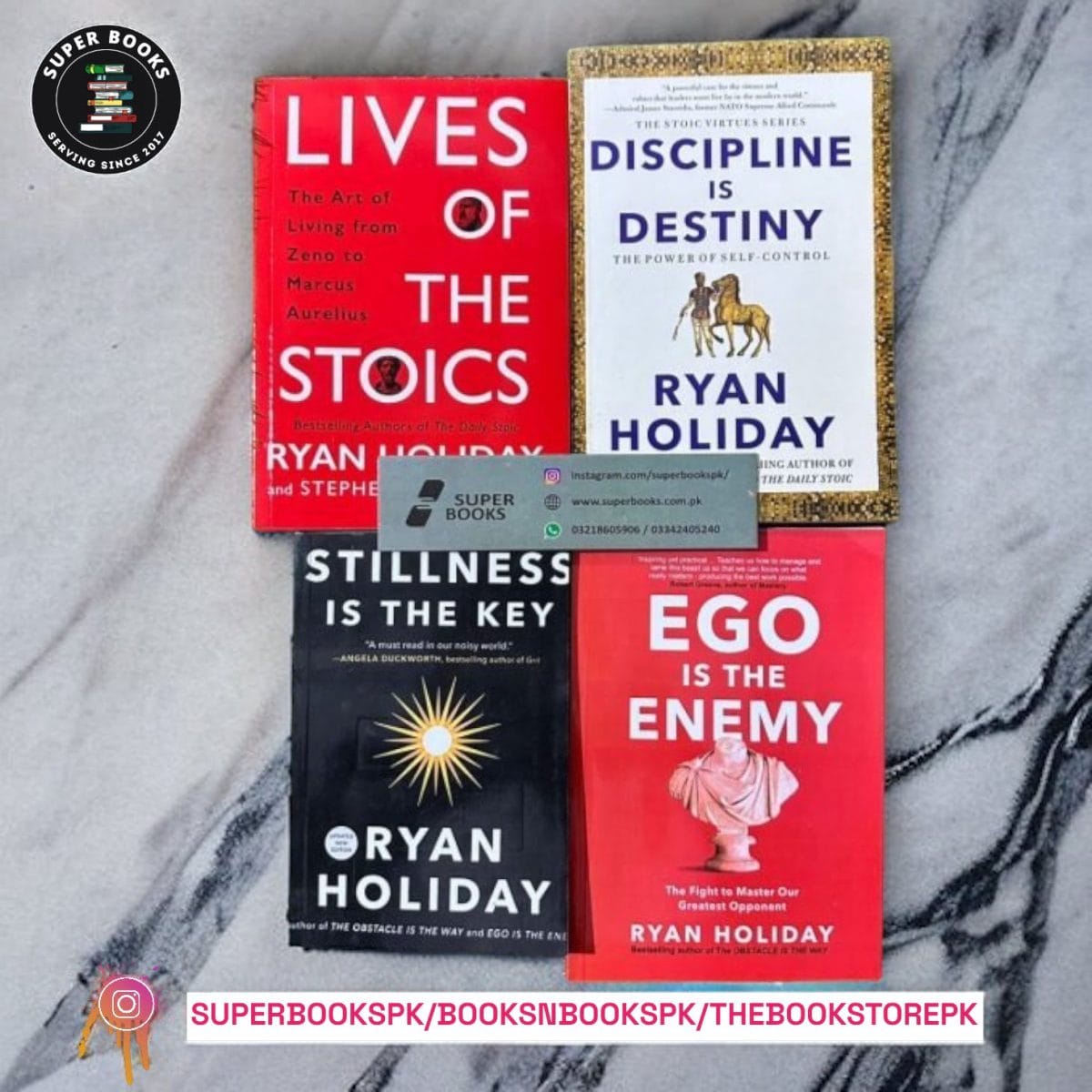 PACK OF 4 BOOKS BY RYAN HOLIDAY - Image 1