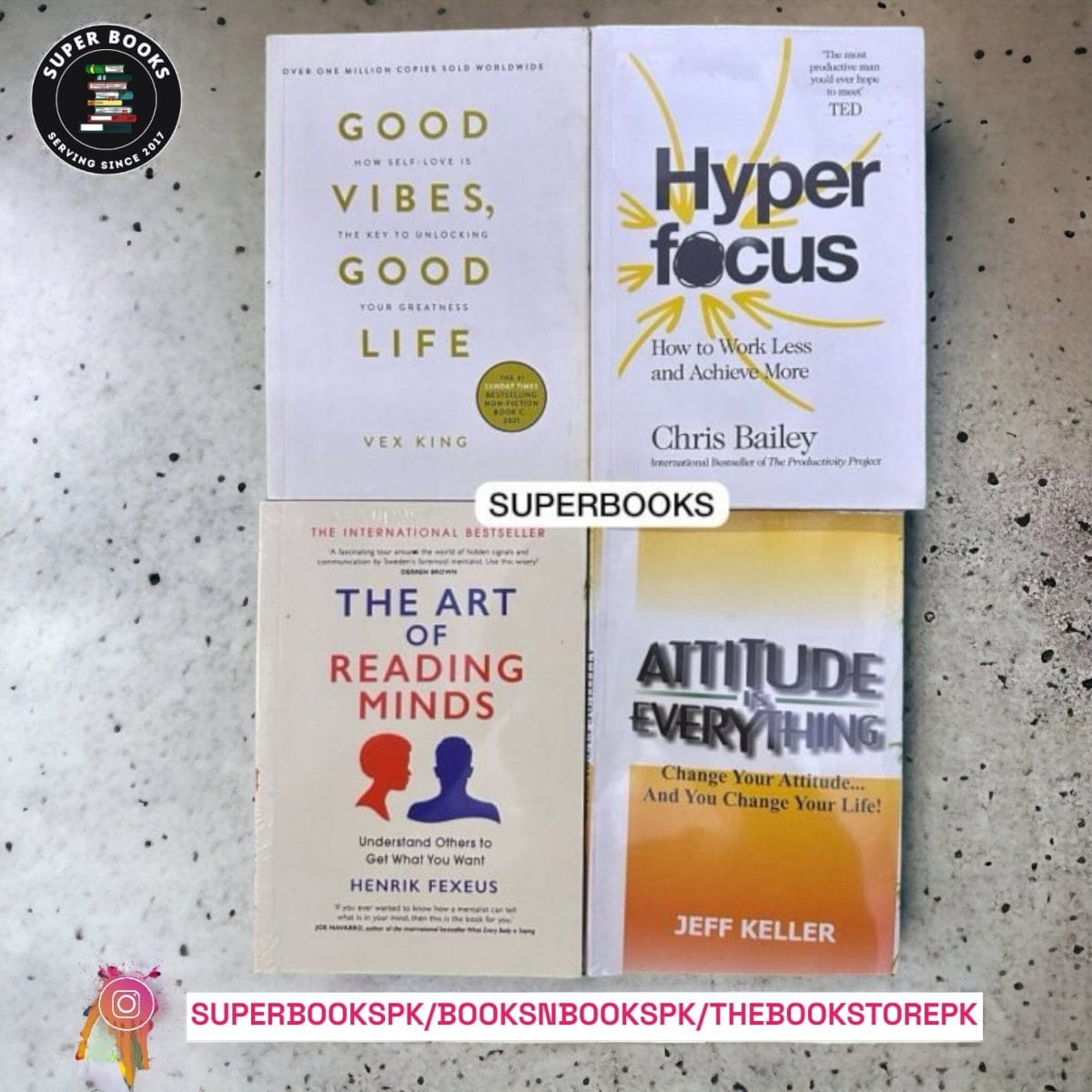 PACK OF 4 SELF HELP BOOKS - Image 1