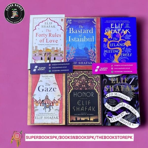 PACK OF 6 BOOKS BY ELIF SHAFAK